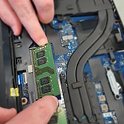 Dell laptop memory RAM install upgrade