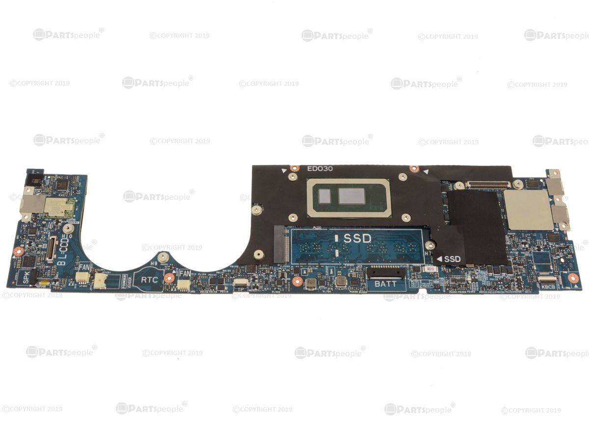 Dell OEM XPS 13 (9380) Motherboard System Board with 1.8GHz Quad Core Intel  i7 CPU - 16GB - 88MRW