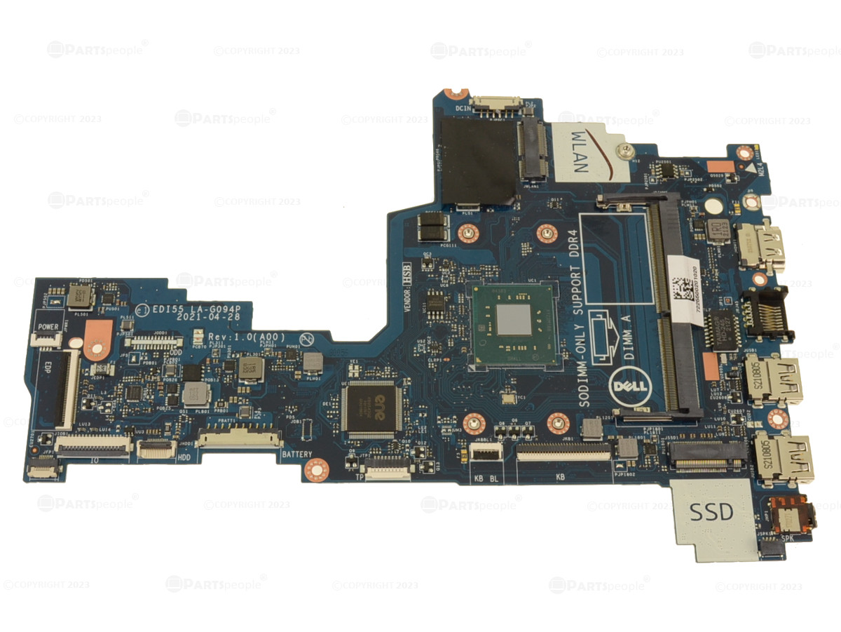 Dell OEM Inspiron 3502 Motherboard System Board with Intel Celeron N4020  1.1Ghz - M15FX