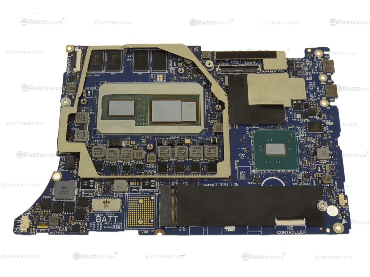 Dell OEM XPS 15 (9575) 2-in-1 Motherboard System Board with Quad Core i7  3.1GHz CPU - 16GB - Radeon Graphics - N338G