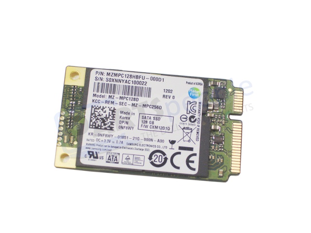 Dell OEM XPS 13 (L321x) / XPS 14 (L421x) / XPS 15 (L521x) Mini PCI-E 128gb  Solid State mSATA Hard Drive SSD - NF8WY