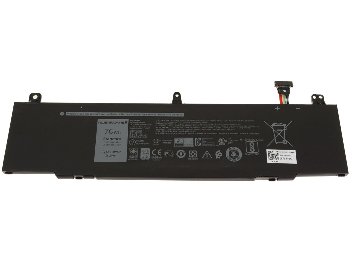 Alienware 13 R3 Original 4 cell Laptop Battery 76Wh TDW5P w 1 Year Warranty